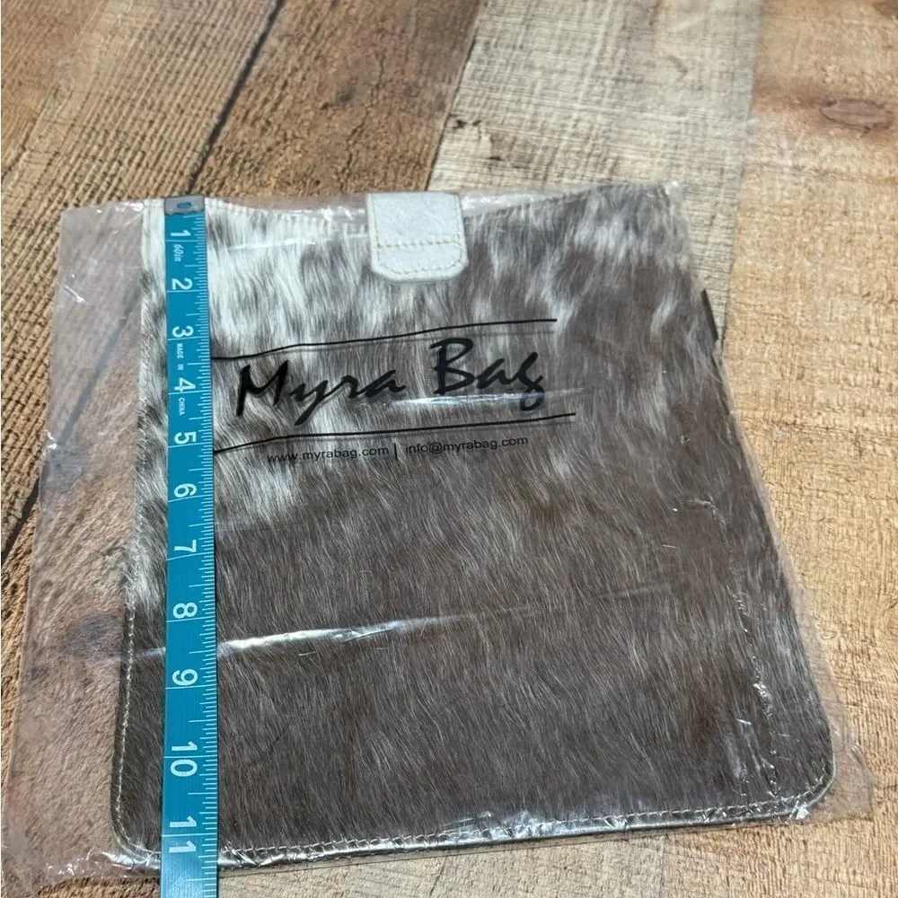 Myra Bag Fur Tablet Sleeve MYRA ~ LEATHER ~ HAIR-ON-HIDE ~ IPAD ~ SLEEVE